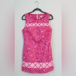 Lilly Pulitzer Pink Printed Shift Dress – Size 10